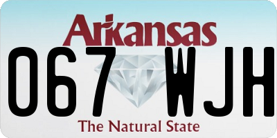AR license plate 067WJH
