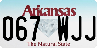 AR license plate 067WJJ