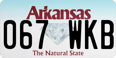 AR license plate 067WKB