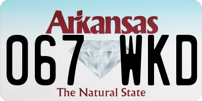 AR license plate 067WKD