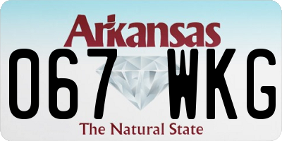 AR license plate 067WKG