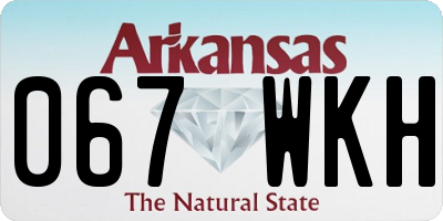 AR license plate 067WKH