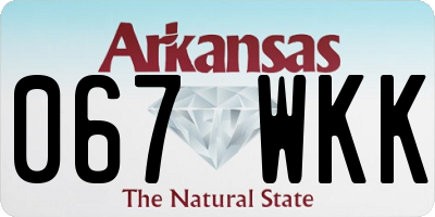 AR license plate 067WKK
