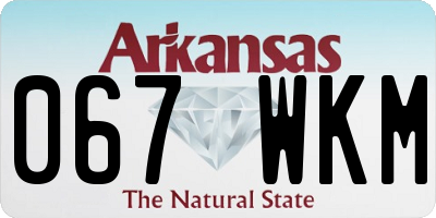 AR license plate 067WKM