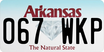 AR license plate 067WKP