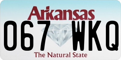 AR license plate 067WKQ
