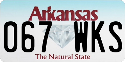 AR license plate 067WKS