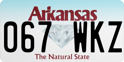 AR license plate 067WKZ
