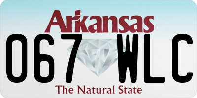 AR license plate 067WLC