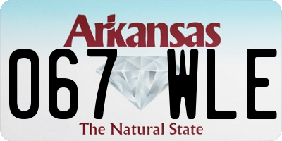 AR license plate 067WLE