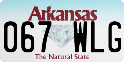 AR license plate 067WLG