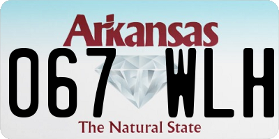AR license plate 067WLH