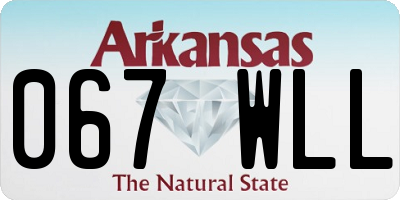 AR license plate 067WLL