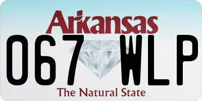 AR license plate 067WLP