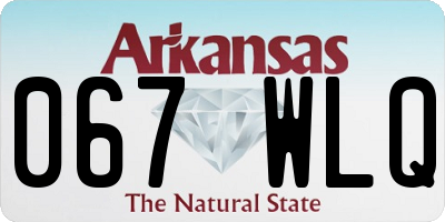 AR license plate 067WLQ