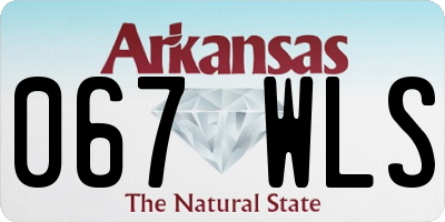 AR license plate 067WLS