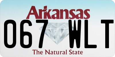 AR license plate 067WLT