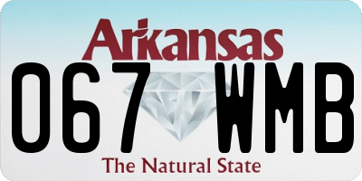 AR license plate 067WMB
