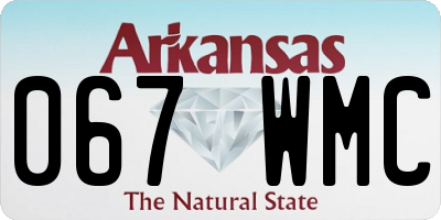 AR license plate 067WMC