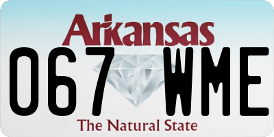 AR license plate 067WME