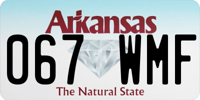 AR license plate 067WMF