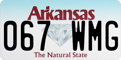 AR license plate 067WMG