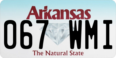 AR license plate 067WMI
