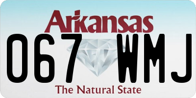 AR license plate 067WMJ