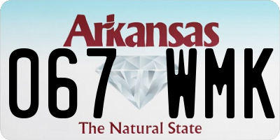 AR license plate 067WMK