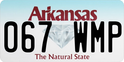 AR license plate 067WMP