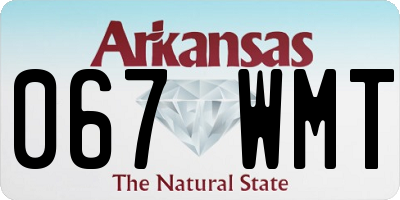 AR license plate 067WMT