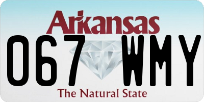 AR license plate 067WMY