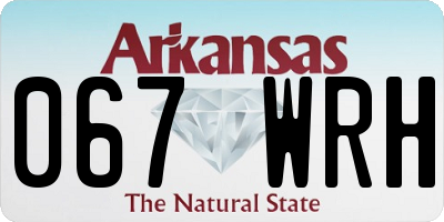AR license plate 067WRH