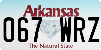 AR license plate 067WRZ