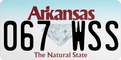 AR license plate 067WSS