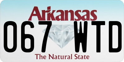AR license plate 067WTD