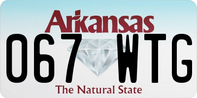 AR license plate 067WTG