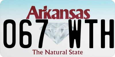AR license plate 067WTH