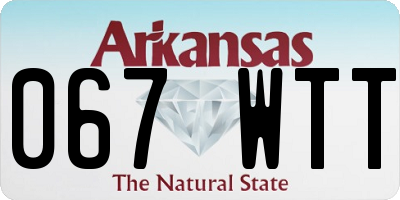 AR license plate 067WTT