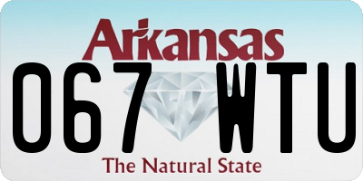 AR license plate 067WTU