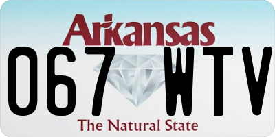AR license plate 067WTV