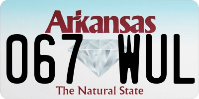 AR license plate 067WUL