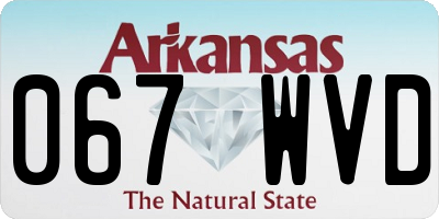 AR license plate 067WVD