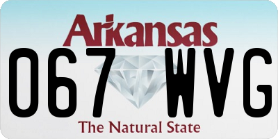 AR license plate 067WVG