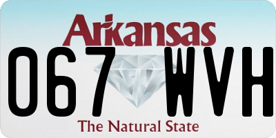 AR license plate 067WVH