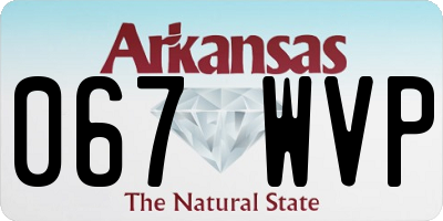 AR license plate 067WVP