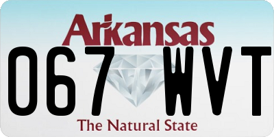 AR license plate 067WVT
