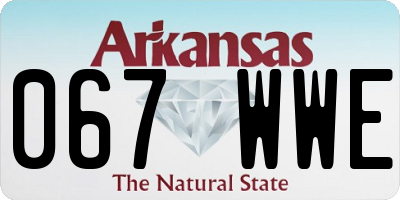 AR license plate 067WWE