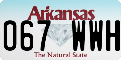 AR license plate 067WWH