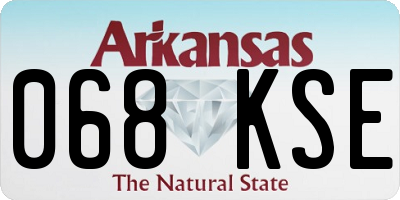 AR license plate 068KSE